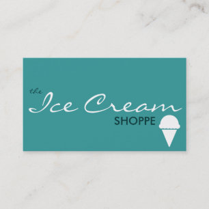 the ICE CREAM shoppe (colour customisable) Business Card