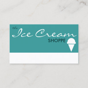the ICE CREAM shoppe (colour customisable) Loyalty Card
