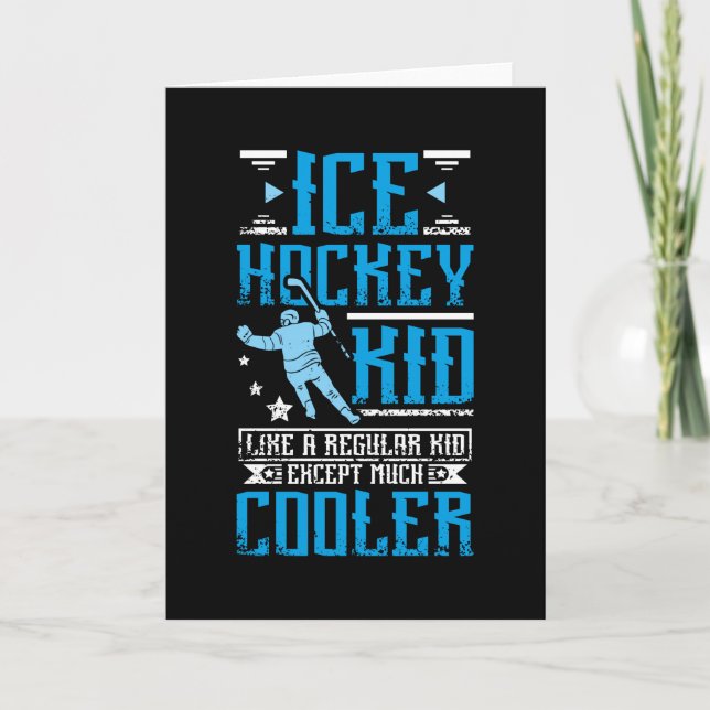 The Ice Hockey Kid Card (Front)