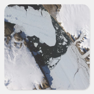 The ice island square sticker