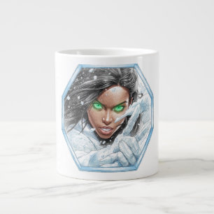 The Ice Queen Shows You A Peace Sign Greeting Large Coffee Mug