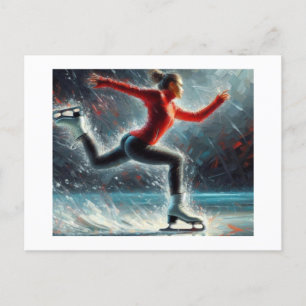 The Ice Skater, Postcard