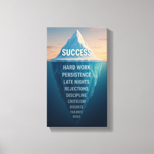 The Iceberg of Success Canvas Print