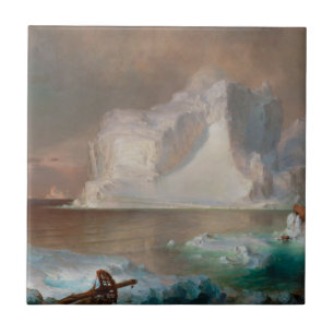 The Icebergs by Frederic Edwin Church 1861 Tile