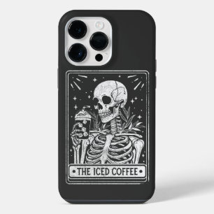 The Iced Coffee Skeleton Halloween Coffee Lover iPhone 14 Pro Max Case