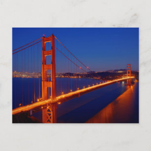 The iconic bridge with San Francisco Postcard