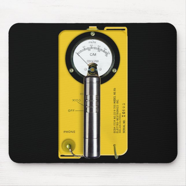 The Iconic CD V-700 Geiger Counter Mouse Mat (Front)