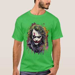 The Iconic Heath Ledger Joker Unleash Chaos with t T-Shirt