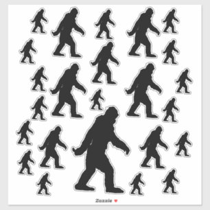 The iconic Sasquatch Bigfoot black silhouette gone