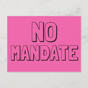 The Ides of Trump No Mandate Postcard