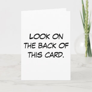 The idiot card