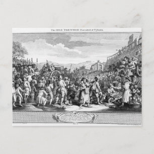The Idle 'Prentice Executed at Tyburn Postcard