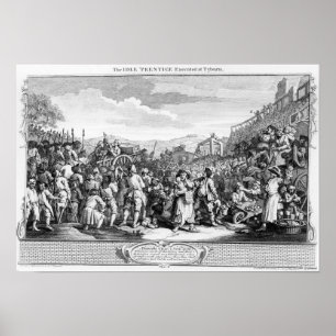 The Idle 'Prentice Executed at Tyburn Poster