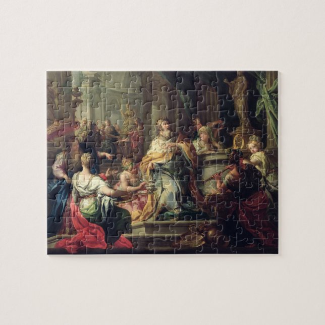 The Idolisation of Solomon, c.1735 (oil on canvas) Jigsaw Puzzle (Horizontal)