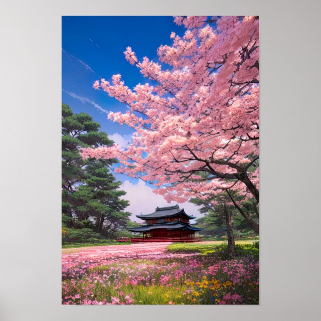 The Idyllic Pink Fields Poster (Front)