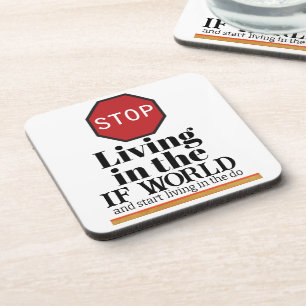 The IF World Beverage Coaster
