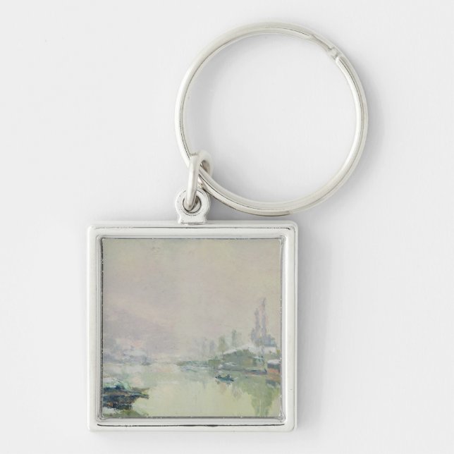 The Ile Lacroix under Snow, 1893 Key Ring (Front)