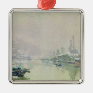 The Ile Lacroix under Snow, 1893 Metal Tree Decoration