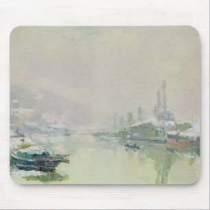 The Ile Lacroix under Snow, 1893 Mouse Mat