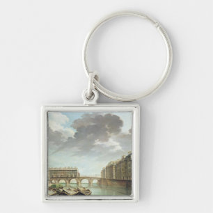 The Ile Saint-Louis and the Pont Marie in 1757 Key Ring