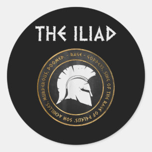 The Iliad Wrath Of Achilles Trojan War Classic Round Sticker