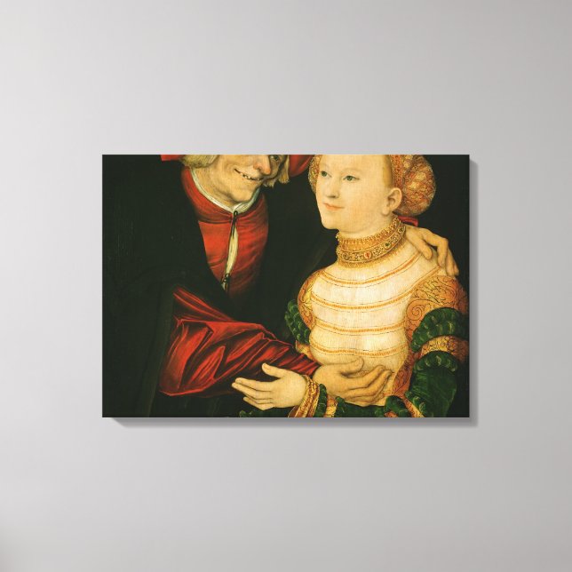 The Ill-Matched Couple Canvas Print (Front)