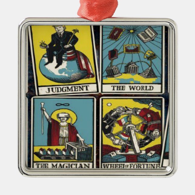 THE ILLUMINATI CARD GAME METAL TREE DECORATION (Front)