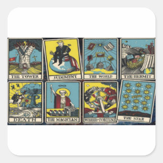 THE ILLUMINATI CARD GAME SQUARE STICKER