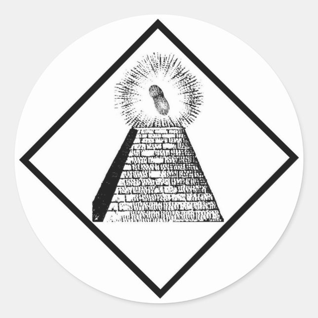 The Illuminutty Classic Round Sticker (Front)