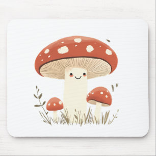 The illustration portrays a warm and cosy harvest  mouse mat