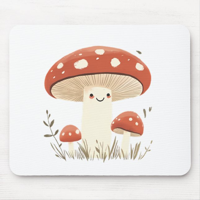 The illustration portrays a warm and cosy harvest  mouse mat (Front)