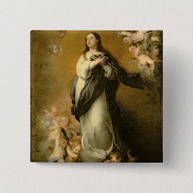 The Immaculate Conception 15 Cm Square Badge (Front)