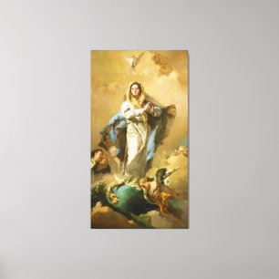 The Immaculate Conception by Giovanni B. Tiepolo Canvas Print