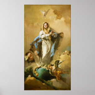 The Immaculate Conception by Giovanni B. Tiepolo Poster