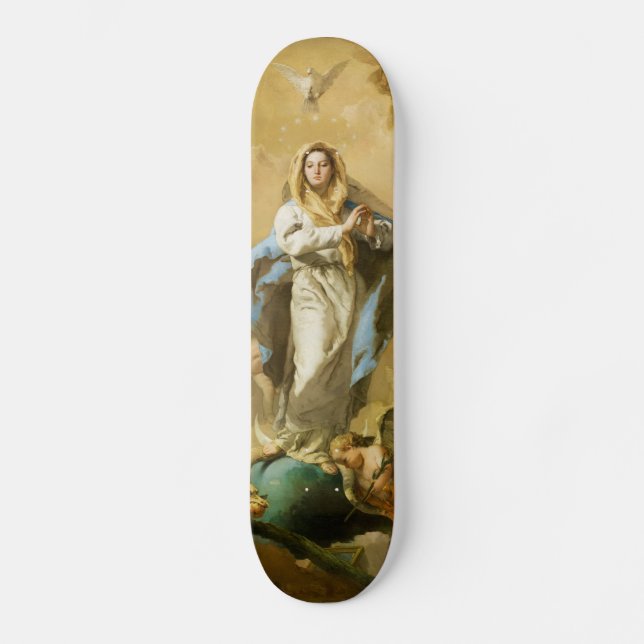 The Immaculate Conception by Giovanni B. Tiepolo Skateboard (Front)