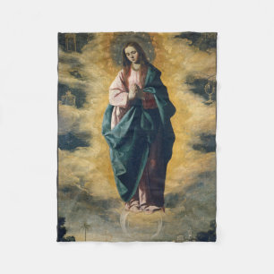 The Immaculate Conception Celestial Radiance Art Fleece Blanket