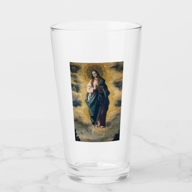 The Immaculate Conception Celestial Radiance Art Glass (Front)