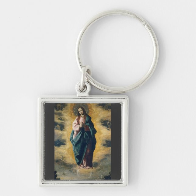 The Immaculate Conception Celestial Radiance Art Key Ring (Front)