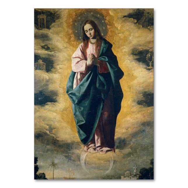The Immaculate Conception Celestial Radiance Art Table Number (Front)