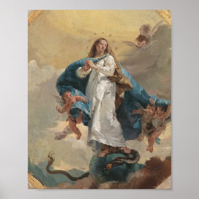 The Immaculate Conception - Giovanni Battista Tiep Poster (Front)