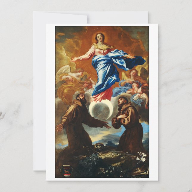 The Immaculate Conception of Virgin Mary Holiday Card (Front)