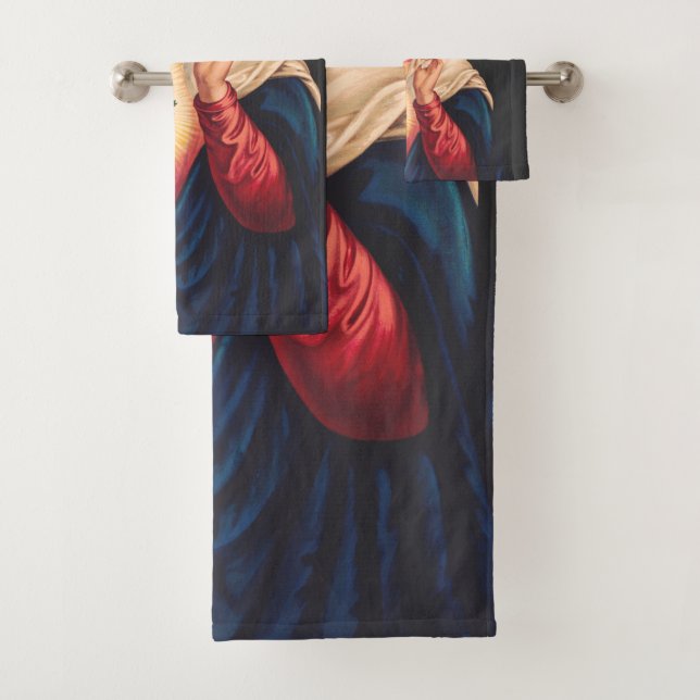The Immaculate Heart of Mary Bath Towel Set (Insitu)