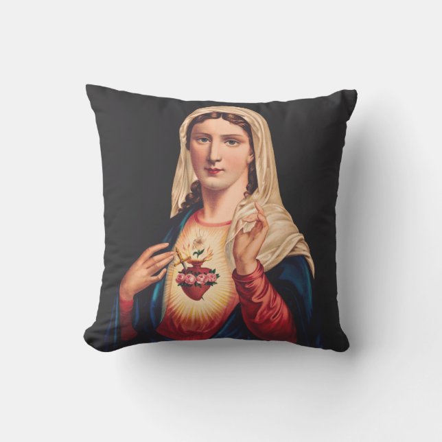 The Immaculate Heart of Mary Cushion (Front)