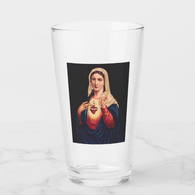 The Immaculate Heart of Mary Glass (Front)