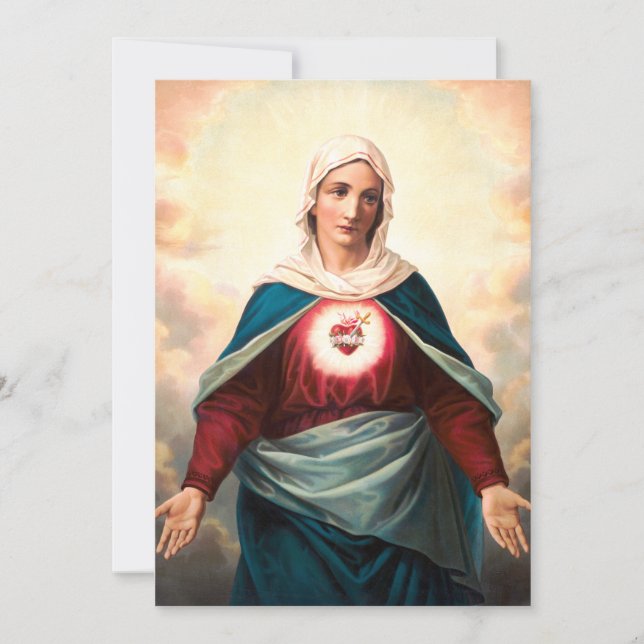 The Immaculate Heart of Mary Invitation (Front)