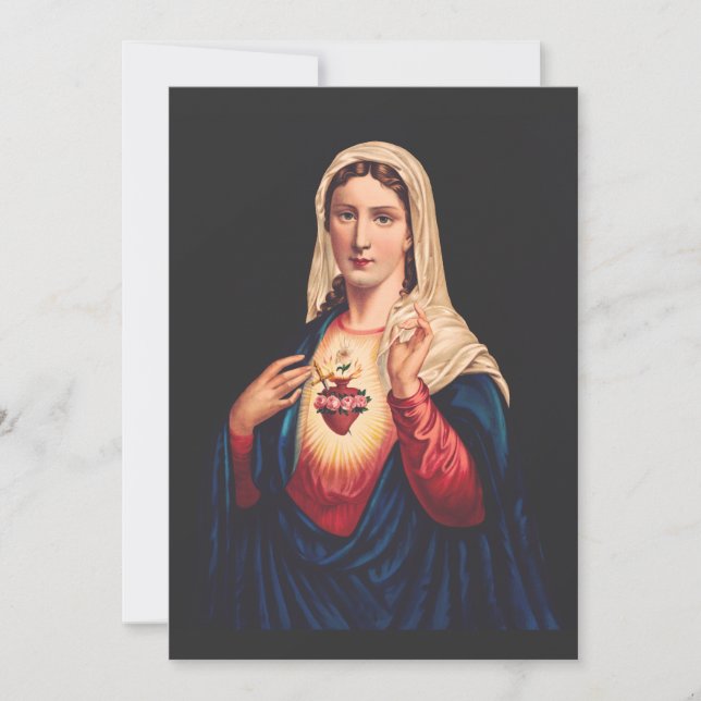 The Immaculate Heart of Mary Invitation (Front)