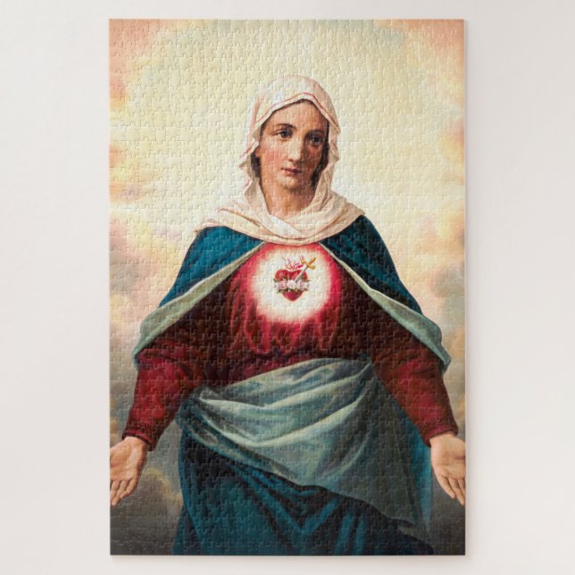 The Immaculate Heart of Mary Jigsaw Puzzle (Vertical)