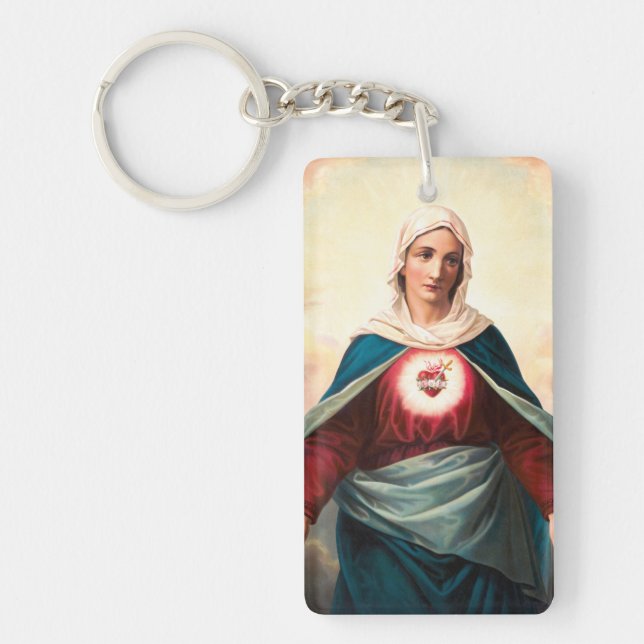 The Immaculate Heart of Mary Key Ring (Front)