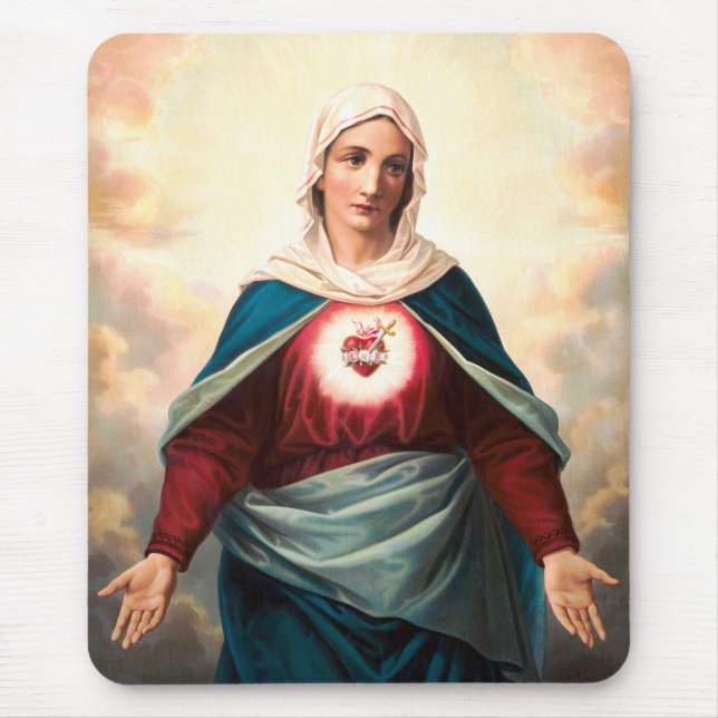 The Immaculate Heart of Mary Mouse Mat (Front)