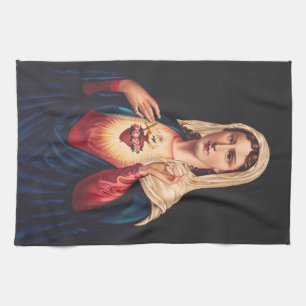 The Immaculate Heart of Mary Tea Towel